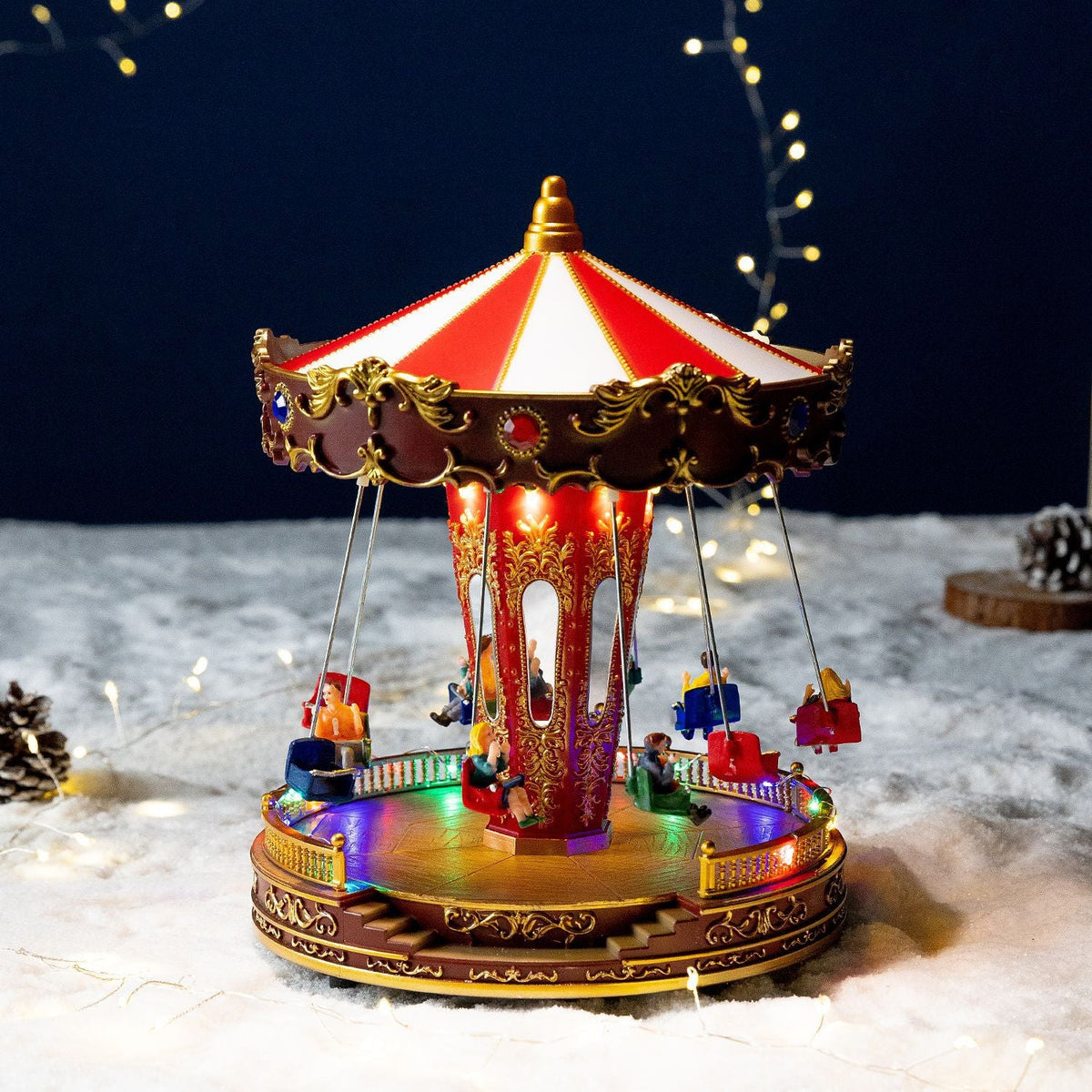 Decorative music box with lighting