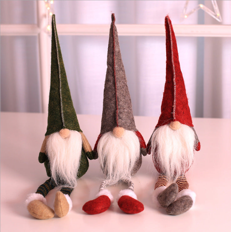 Christmas Elf Figure with Long Legs