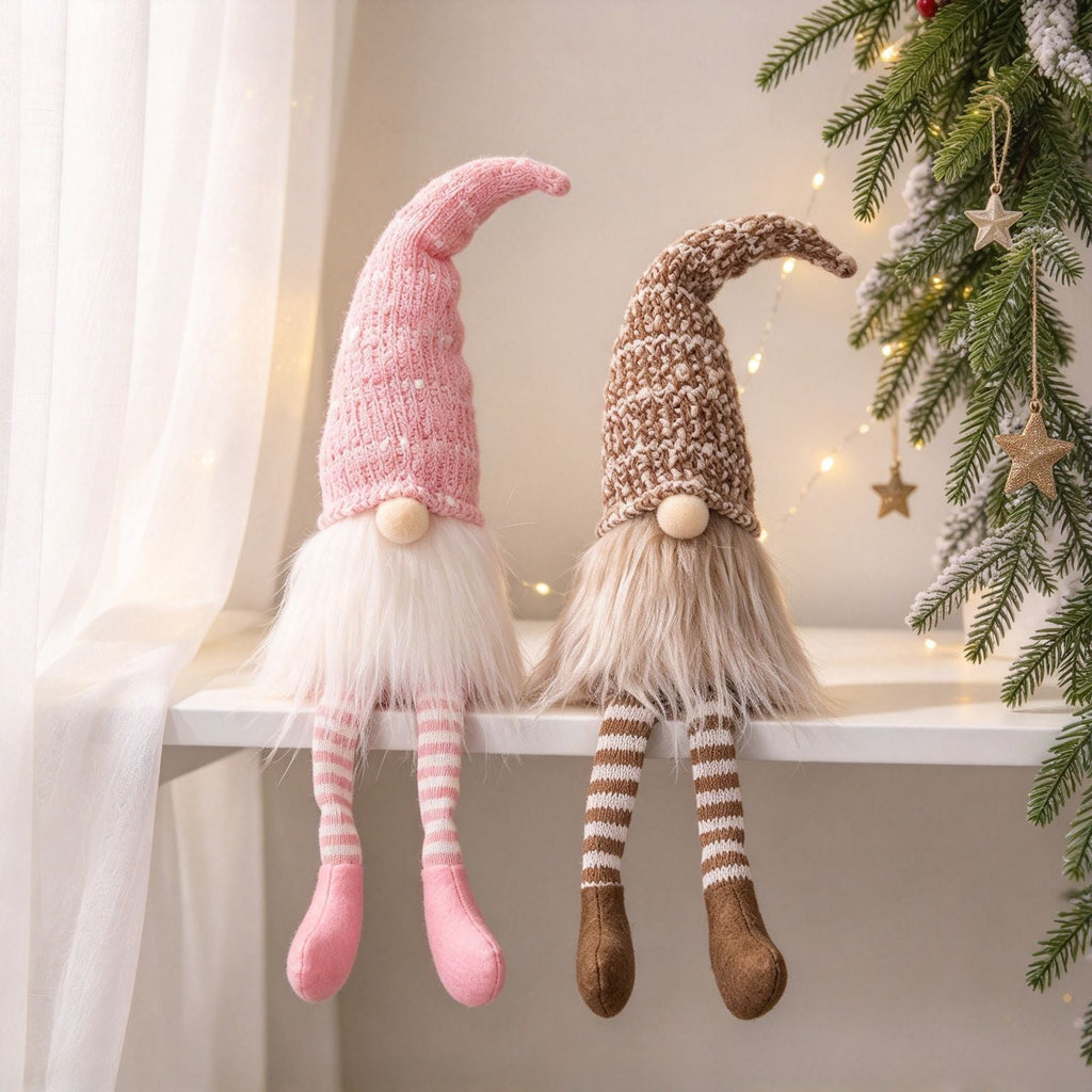 Christmas elf with long legs, fabric