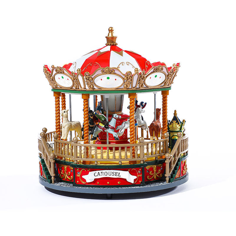 Christmas carousel music box made of PVC