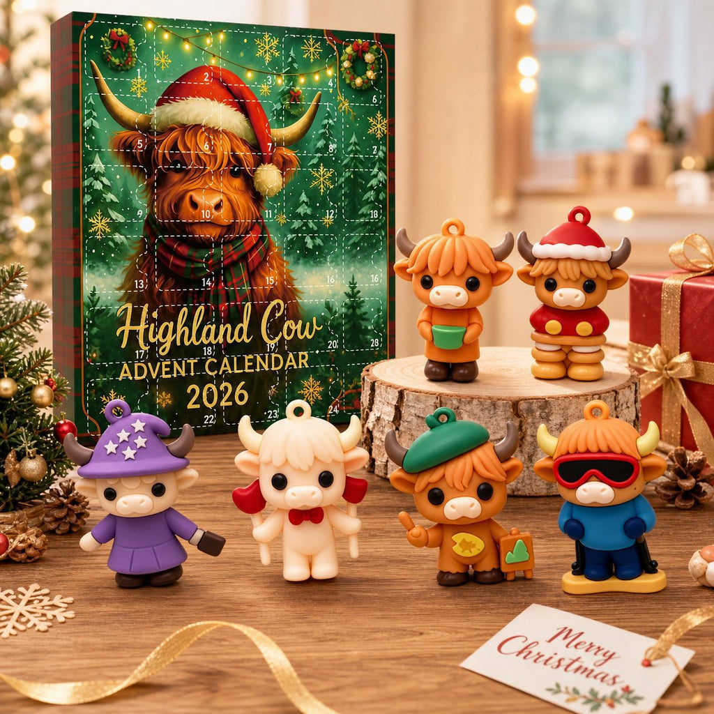 Acrylic Christmas Advent Calendar with Cartoon Motifs