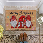 Christmas Doormat with Gnome Design