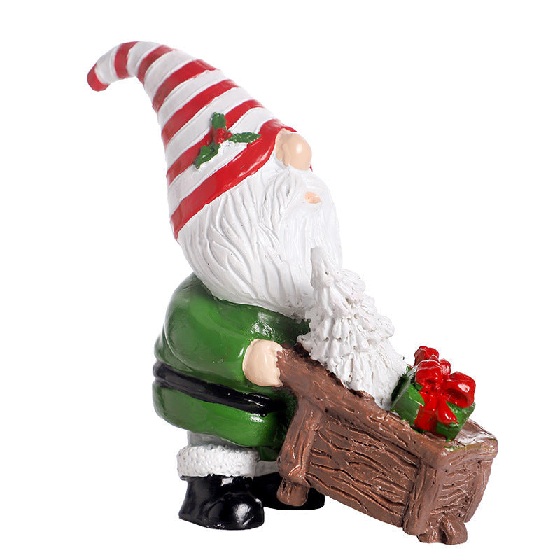 Decorative gnome figure made of resin