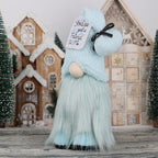 Decorative gnome figure, blue design