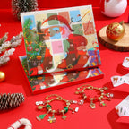 DIY Advent Calendar Jewelry Set with Christmas Motifs