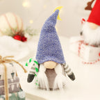 Christmas elf figure with star and antlers, 18x7 cm