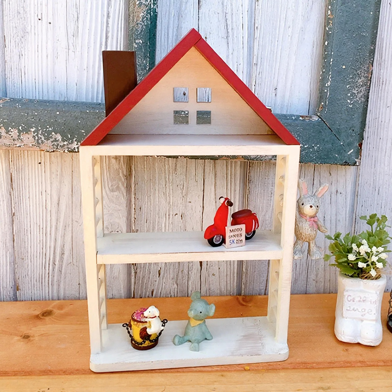 Decorative wooden Christmas house