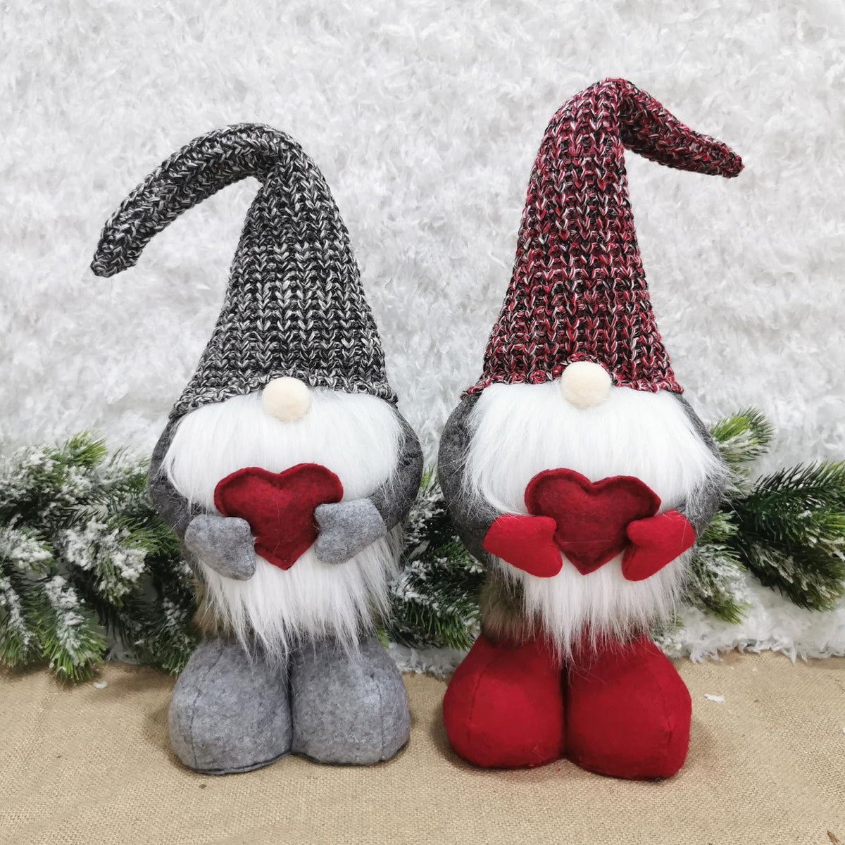 Scandinavian gnome figure, extendable, fabric