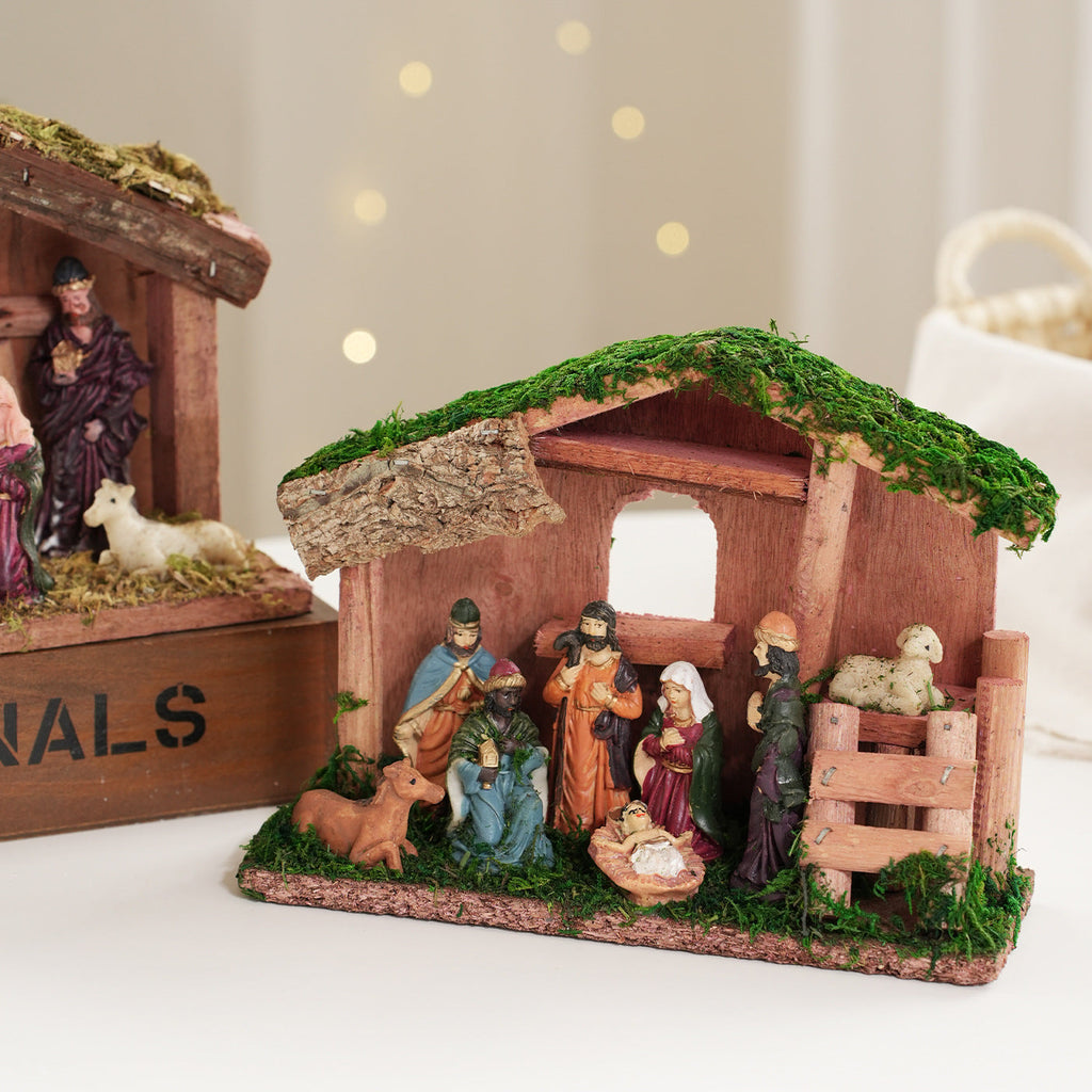 Christmas Nativity decoration made of wood