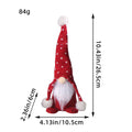 Decorative gnome figure with knitted hat