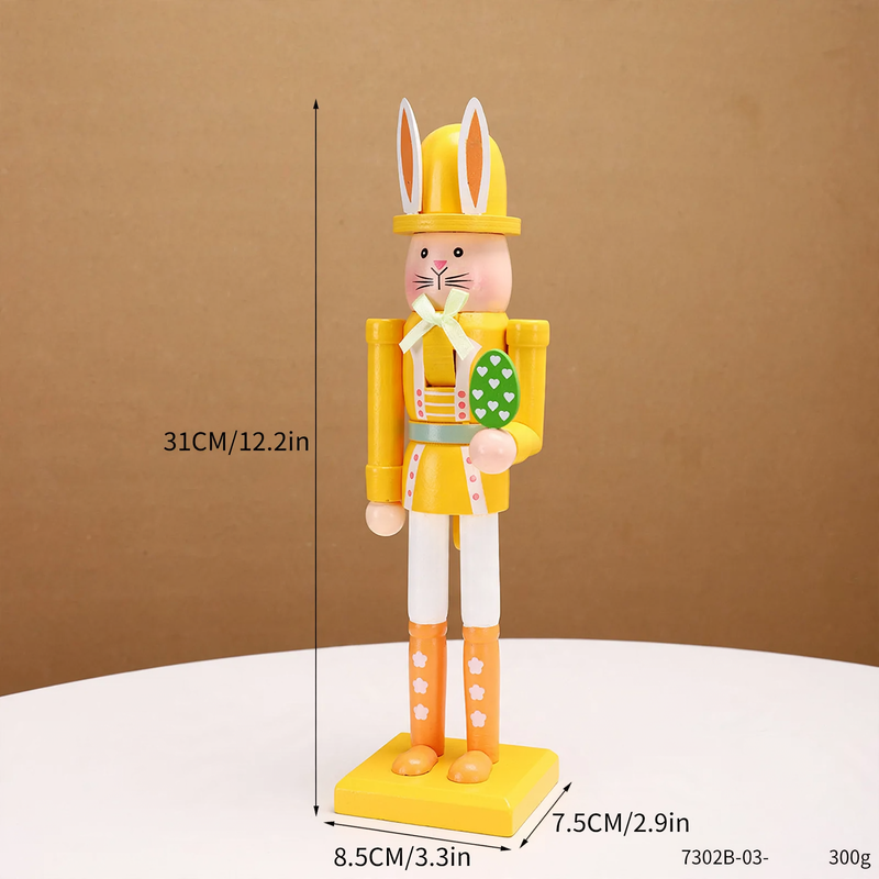 Decorative Easter Nutcracker Figure made of Wood