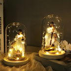 Decorative nativity scene with LED lighting