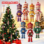 2D Nutcracker Pendant made of wood, 12 cm