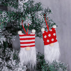 Fabric Christmas Ornaments Gnome Set
