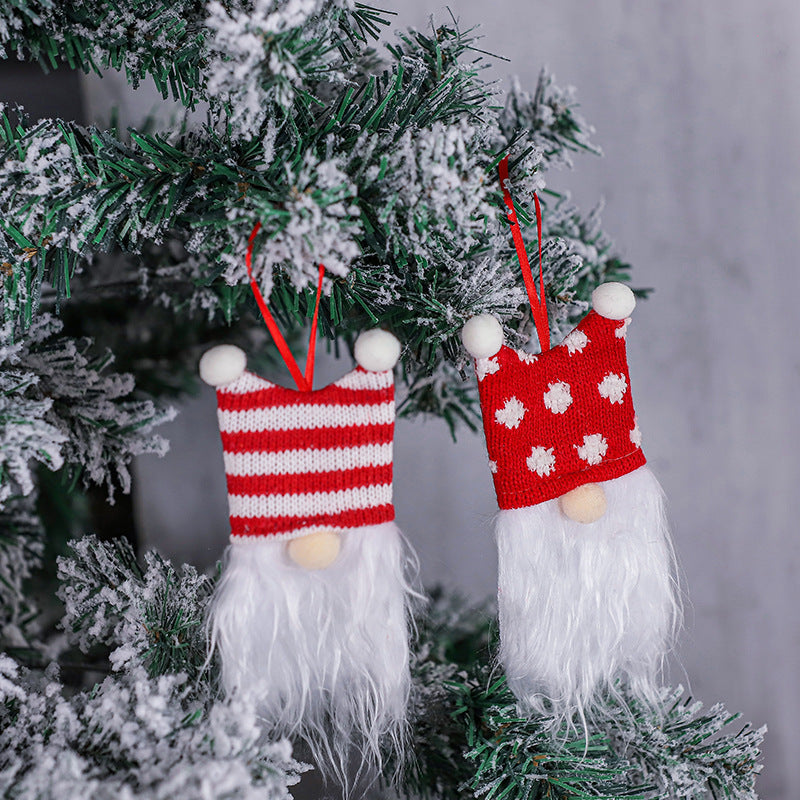 Fabric Christmas Ornaments Gnome Set
