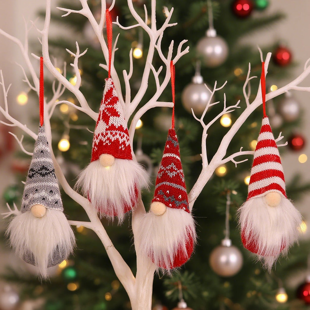 Christmas Fabric Tags, Set of 4