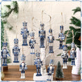 Christmas Wooden Nutcracker Ornaments, 8 cm
