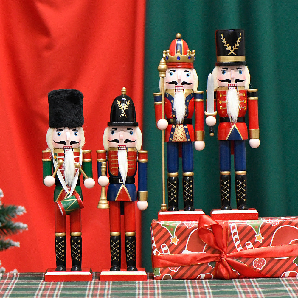 Nutcracker soldier made of wood, 30 cm