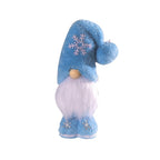 Standing Christmas Elf Figure with Snowflake Design