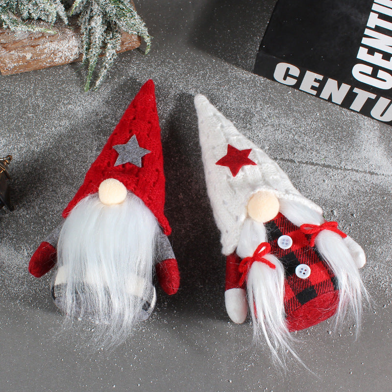 Christmas Elf with Star Hat, Fabric Figure