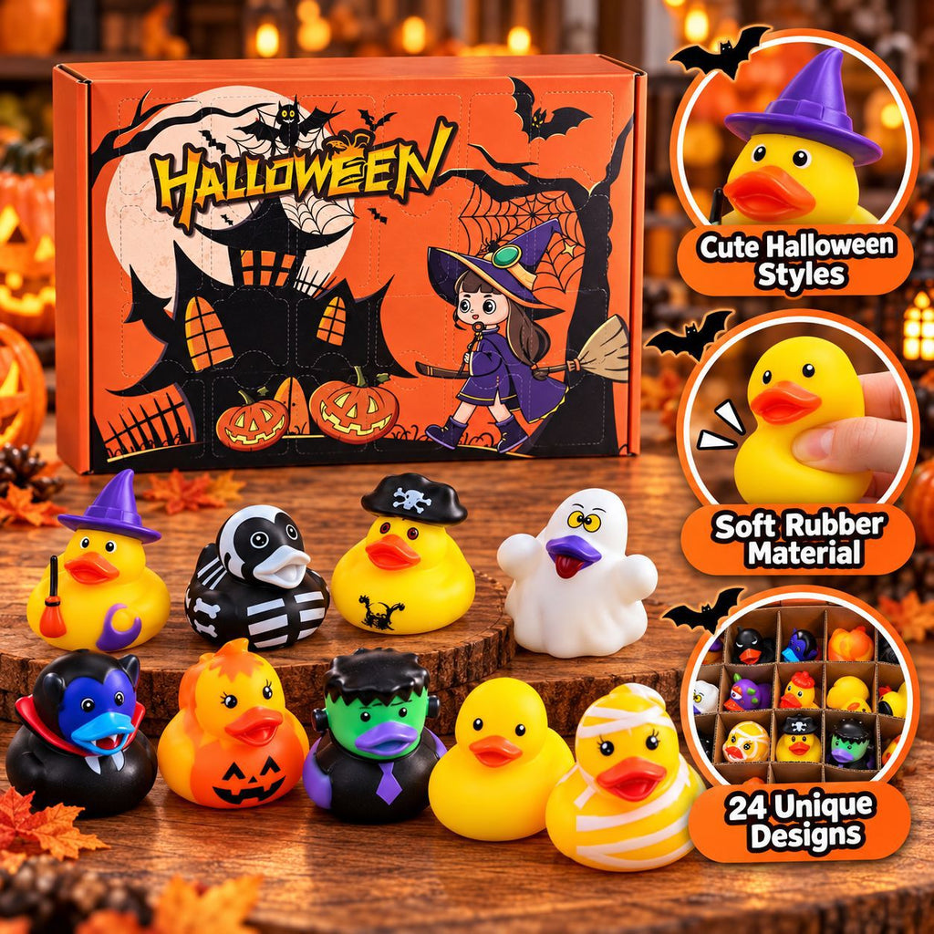24-Day Advent Calendar with Rubber Duck Toy