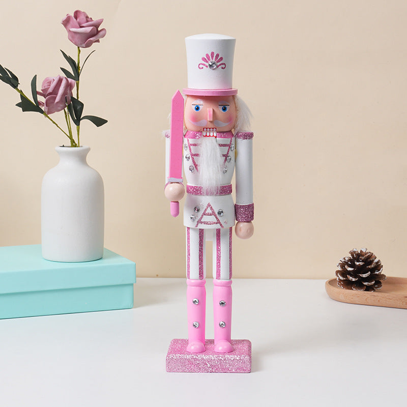 Nutcracker soldier made of wood, festive decoration