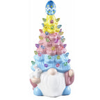 Illuminated gnome figure made of synthetic resin