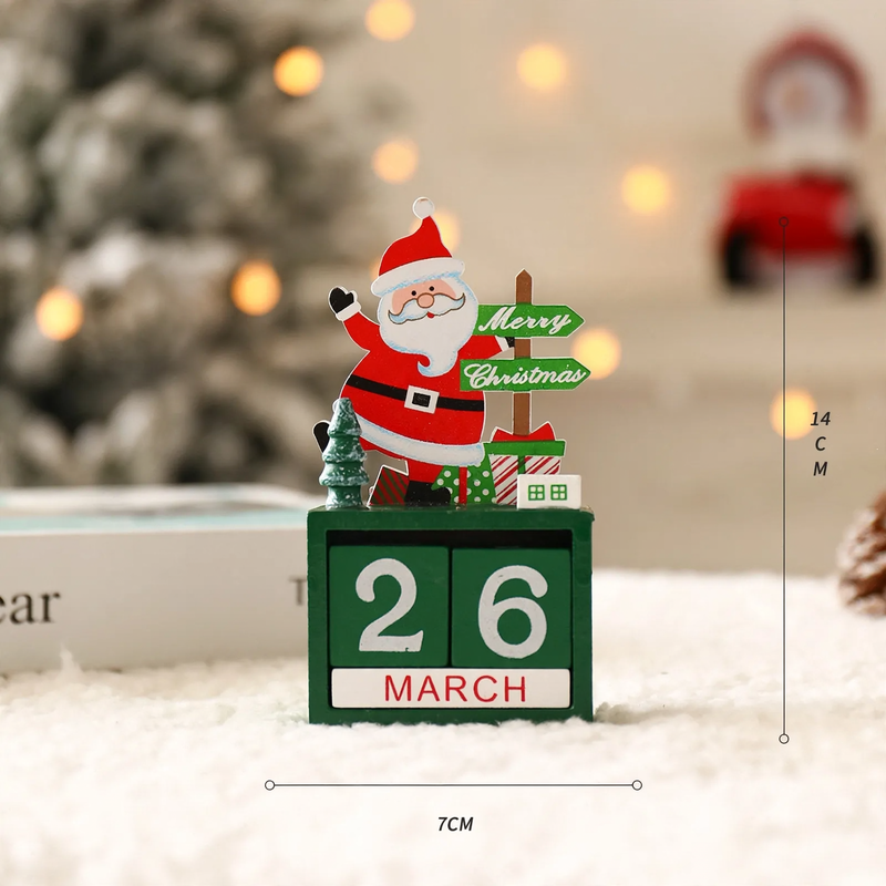 Wooden Christmas countdown calendar