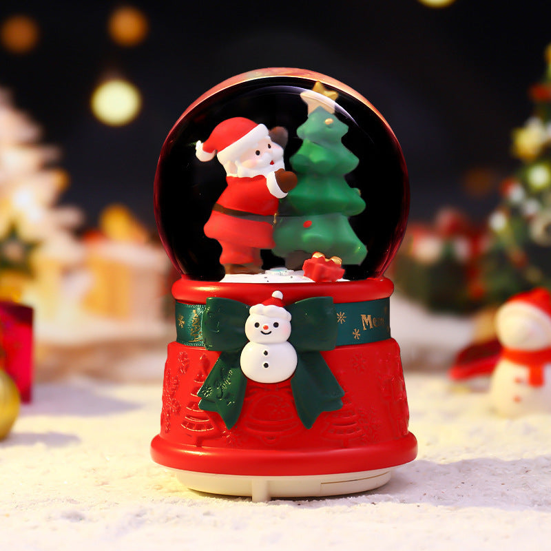 Christmas Snow Globe with Light and Music