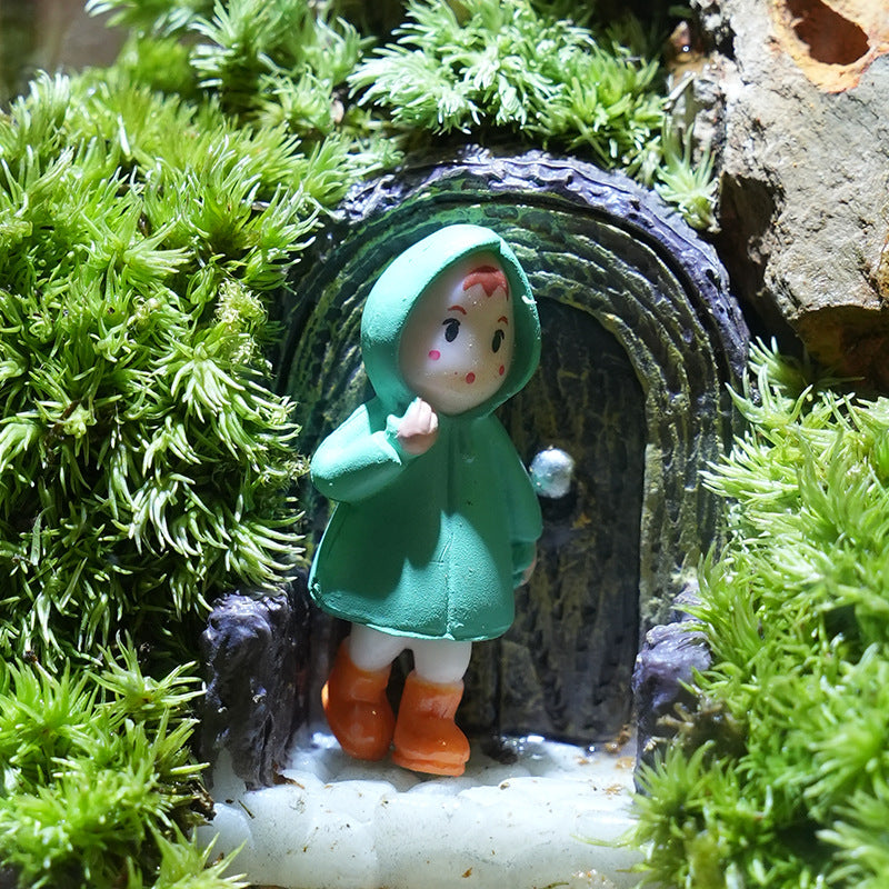 Miniature garden in glass, handmade