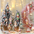 Wooden nutcracker ornaments in a set