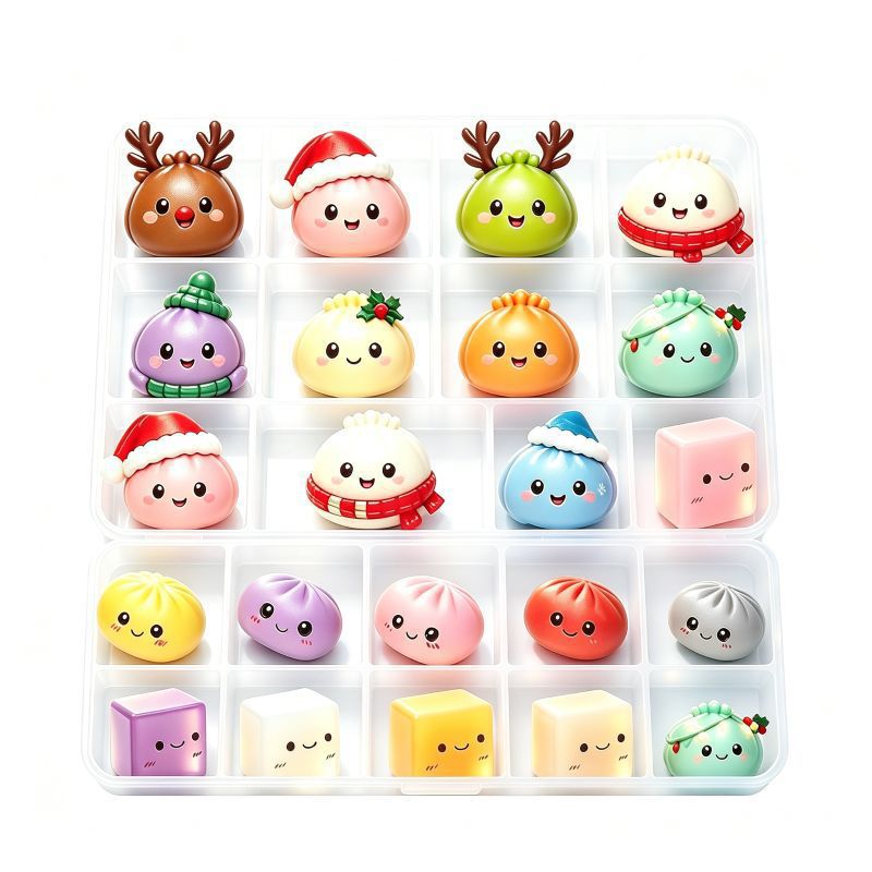 Christmas Advent Calendar with 24 Anti-Stress Figures