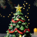 Christmas tree music box with rotation and lifting function