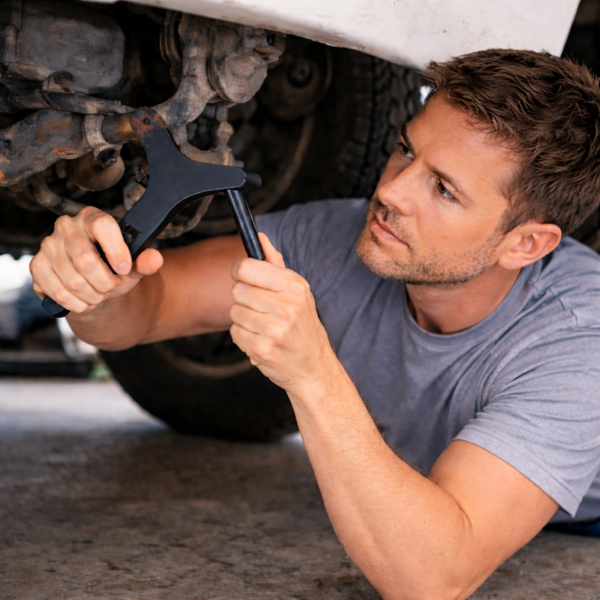 Automotive Lower Control Arm Removal Tool – Labor Saving Ball Joint Separator for Car Suspension Repair