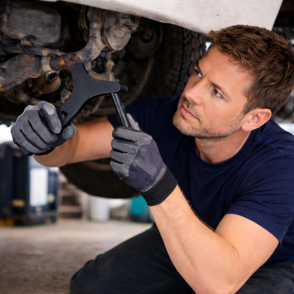 Automotive Lower Control Arm Removal Tool – Labor Saving Ball Joint Separator for Car Suspension Repair
