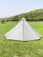 One Person Hot Tent – Camping Tipi with Chimney Window and Double Layer Pyramid Design for Bushcraft Adventures and Cold Weather Survival