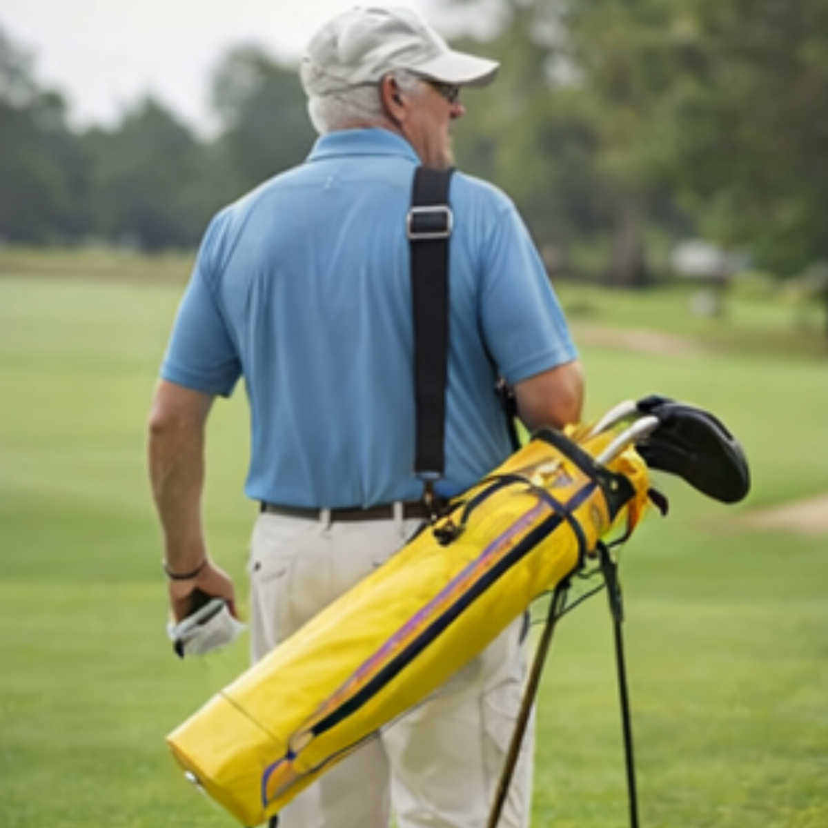 Lightweight Golf Sunday Bag – TPU Stand Carry Bag for Driving Range, Par 3 & Executive Courses, Durable & Easy-Carry Design