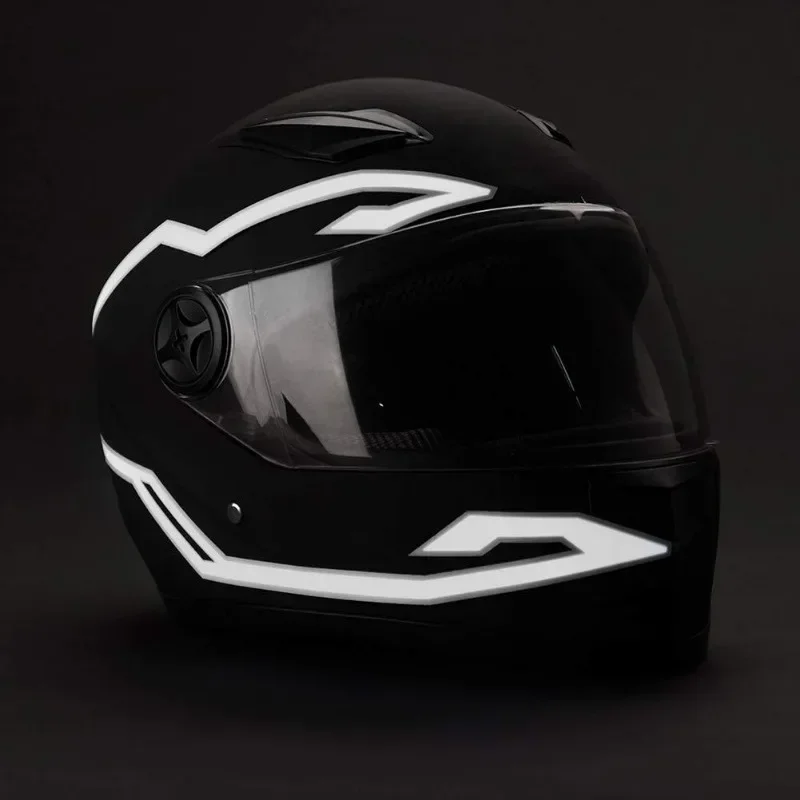 Motorcycle Helmet LED Light Kit – 4-in-1 EL Strip Decoration with Night Signal Modes, Safety Accessory for Night Riding Visibility