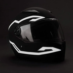 Motorcycle Helmet LED Light Kit – 4-in-1 EL Strip Decoration with Night Signal Modes, Safety Accessory for Night Riding Visibility