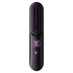 Cordless Heated Straightening Brush – Rechargeable, Nine Heat Settings, Travel Size