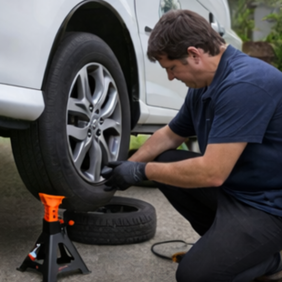 Three Ton Double Locking Jack Stands – Adjustable Heavy Duty Car Lift Support for SUV, Pickup Truck & Garage Repair