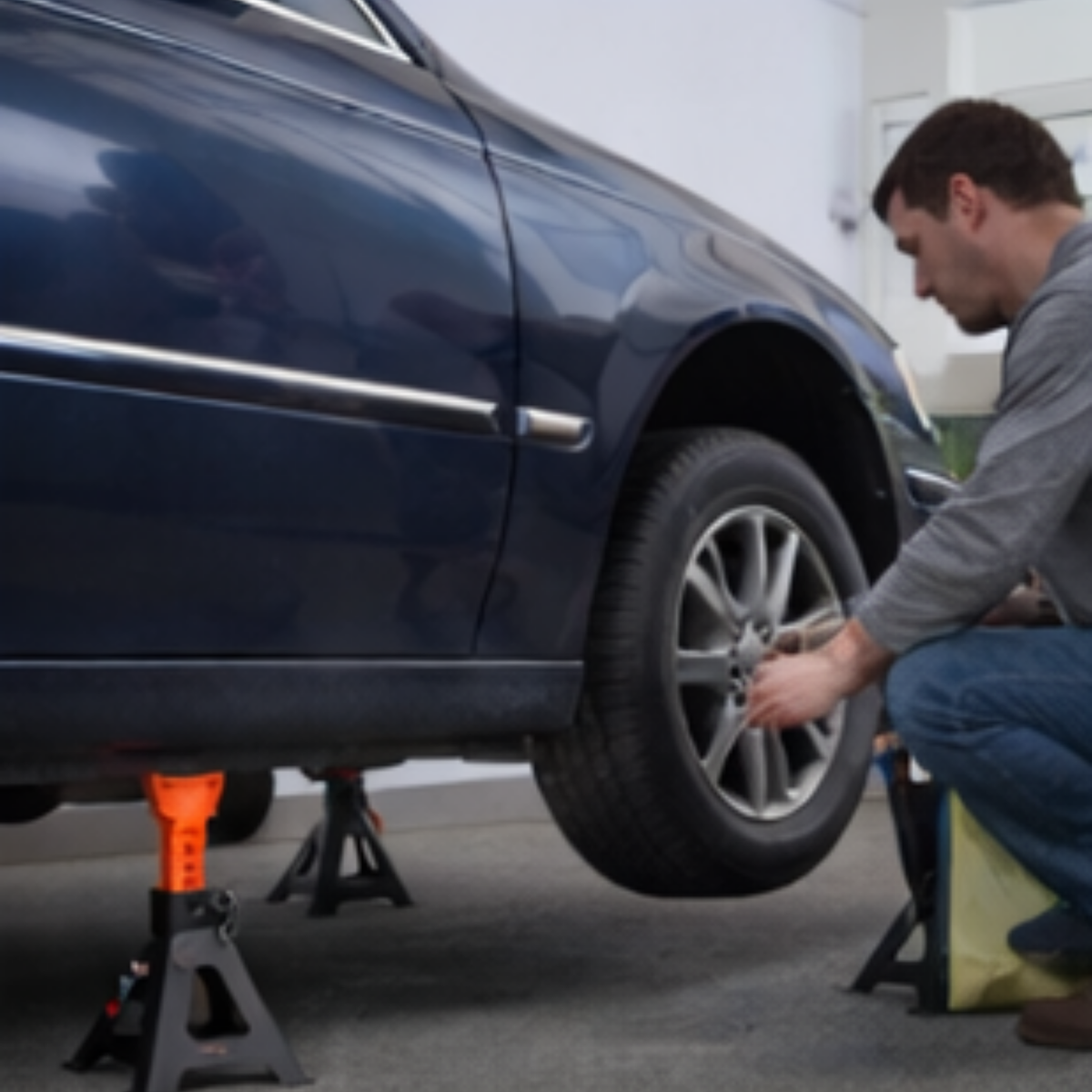 Three Ton Double Locking Jack Stands – Adjustable Heavy Duty Car Lift Support for SUV, Pickup Truck & Garage Repair