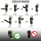 Compression Knee Brace - Fit Support for Joint Pain, Arthritis Relief,  and Improved Circulation