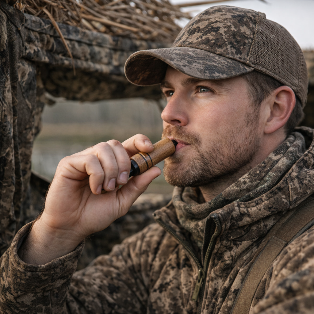 Wooden Duck Call Whistle Hunting Tool – Realistic Sound Turkey Locator Crow Bird Caller Lightweight Outdoor Gear