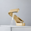 Solna - Waterfall Single Lever Brass Bathroom Sink Faucet