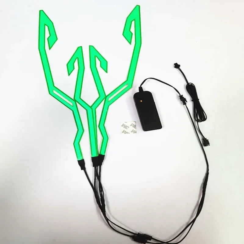 Motorcycle Helmet LED Light Kit – 4-in-1 EL Strip Decoration with Night Signal Modes, Safety Accessory for Night Riding Visibility