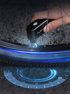 Portable Electric Bicycle Tire Inflator – 100PSI Smart Pump Compatible with Presta and Schrader Valves for Outdoor Cycling and On-the-Go Inflation