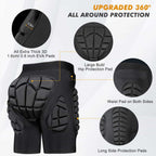 Hip Protector EVA Snowboard Butt Pad - 3D Protective Padded with Crash Pad Impact Shorts for Skiing, Skating, Snowboarding, and Skateboarding