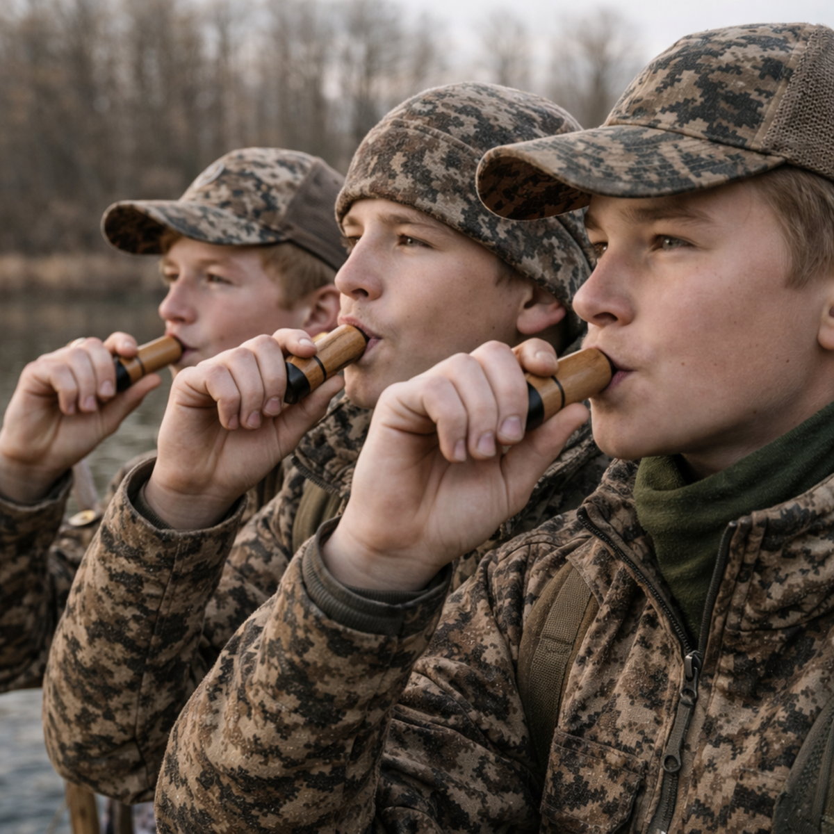 Wooden Duck Call Whistle Hunting Tool – Realistic Sound Turkey Locator Crow Bird Caller Lightweight Outdoor Gear