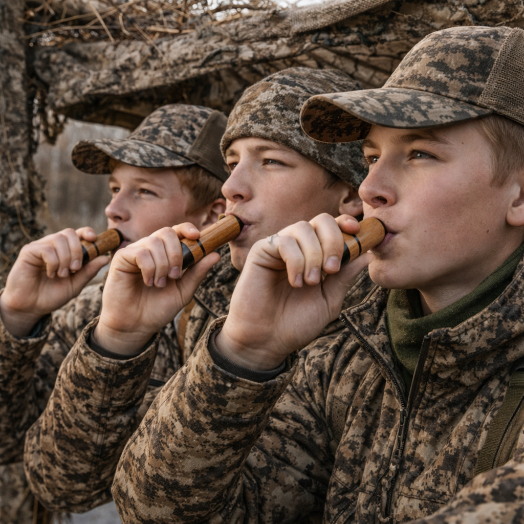 Wooden Duck Call Whistle Hunting Tool – Realistic Sound Turkey Locator Crow Bird Caller Lightweight Outdoor Gear